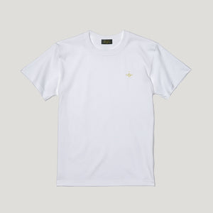 蜂ロゴ刺繍Tシャツ(ホワイト) - EIGHT CROWNS